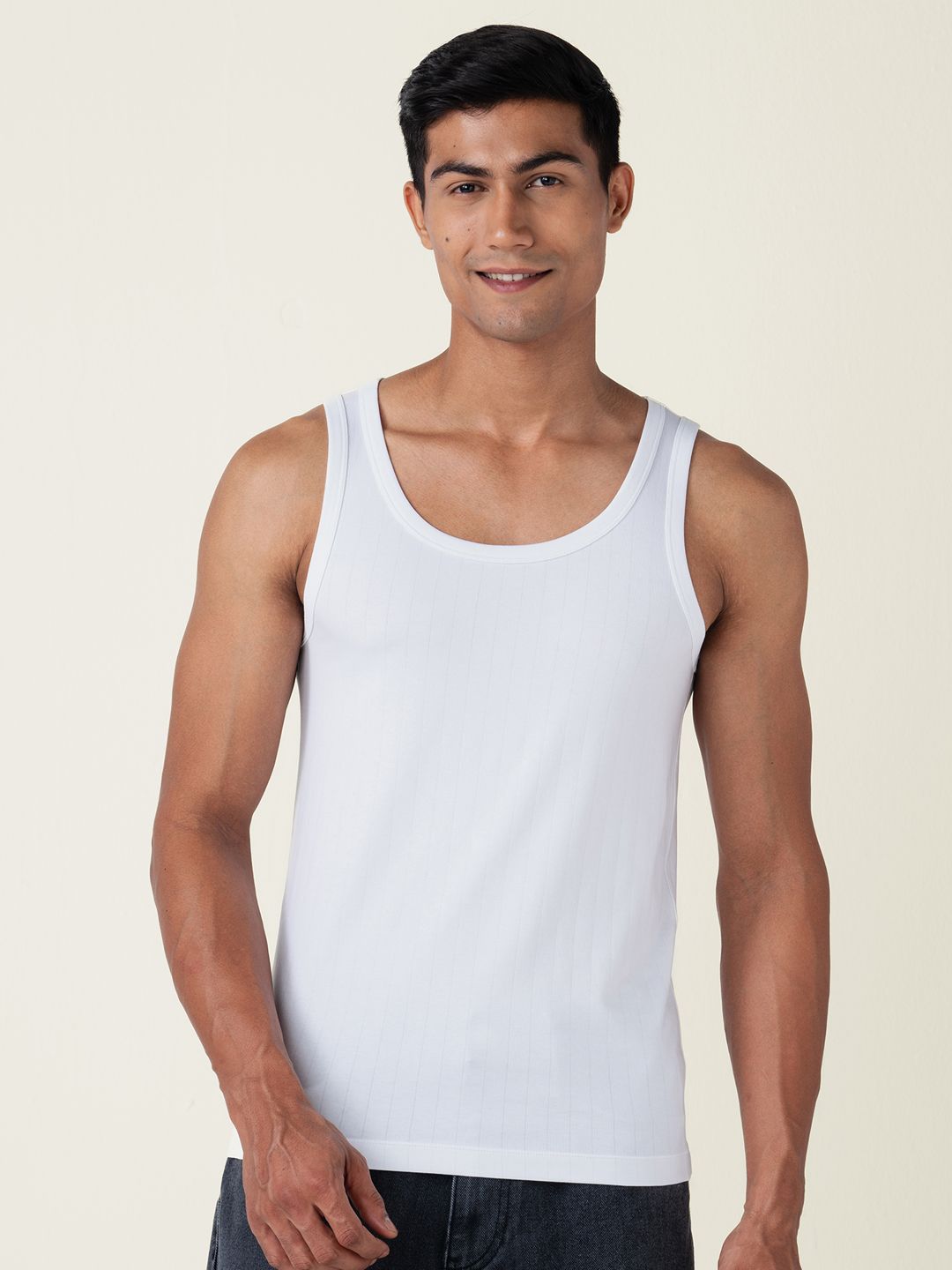 DAMENSCH Neo Cotton Premium Cotton Blend Ultra Soft Fabric Pinstripe Vests