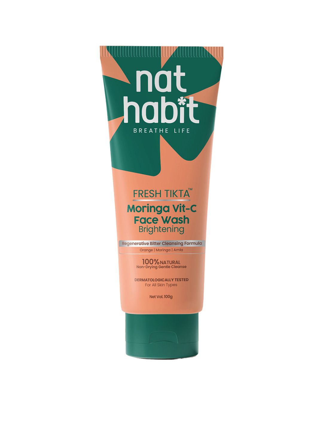 Nat Habit Tikta Moringa Vitamin C Gel Face Wash with Orange  Amla - 100g