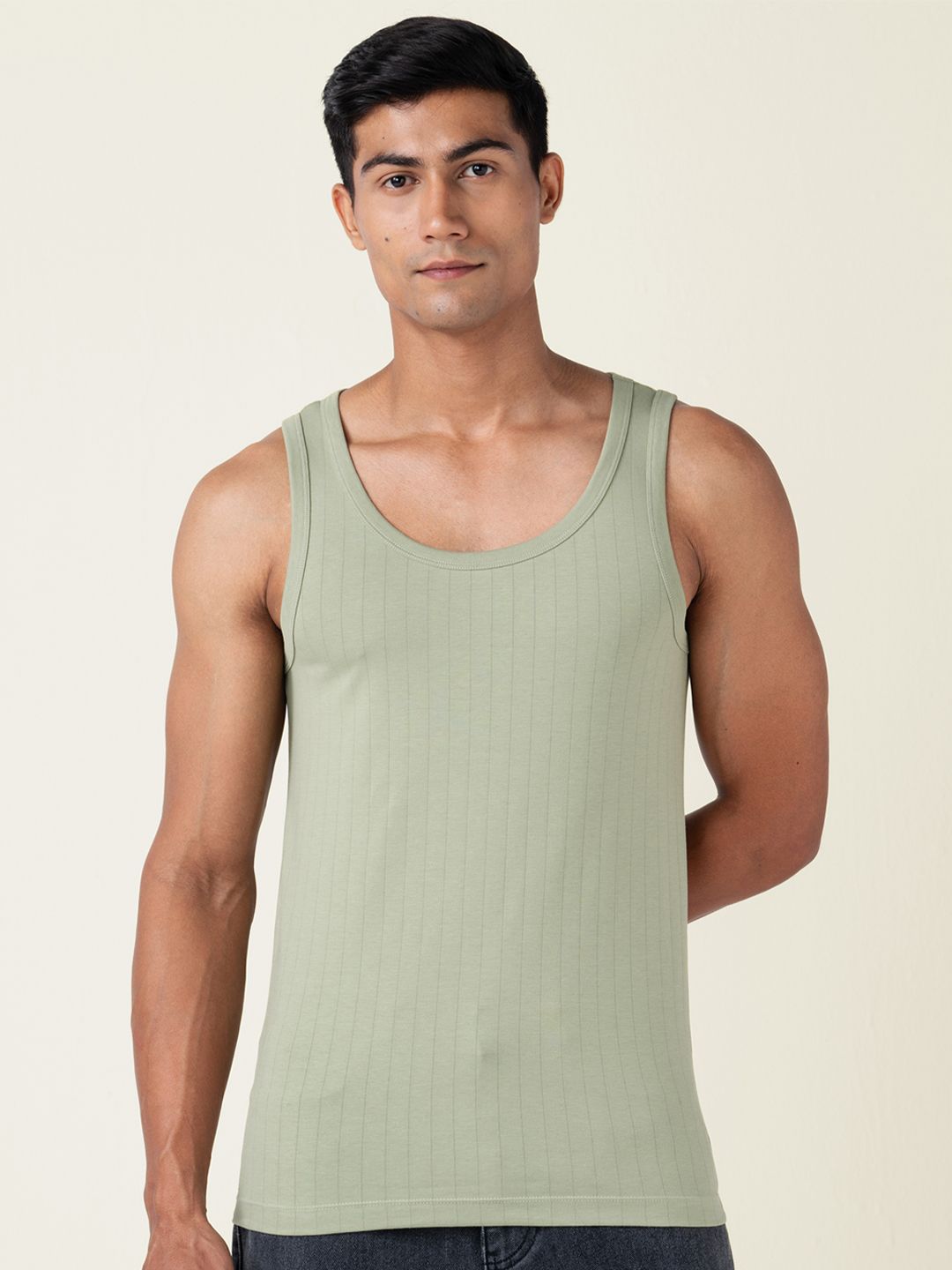 DAMENSCH Neo Cotton Premium Cotton Blend Ultra Soft Fabric Pinstripe Vests