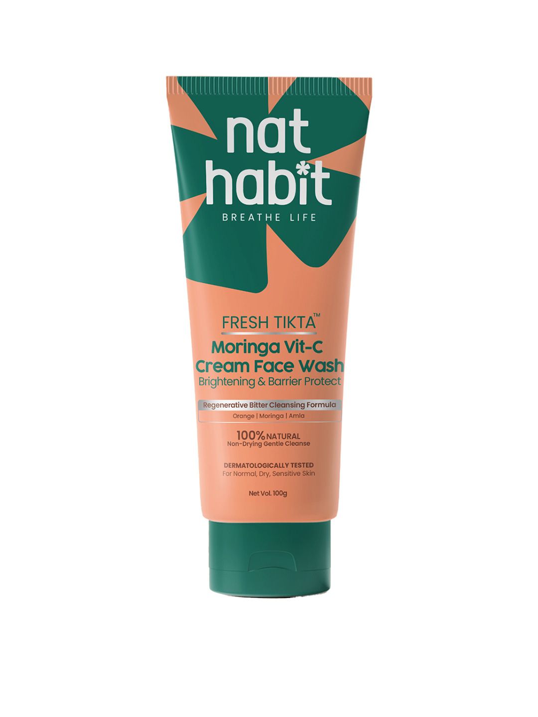 Nat Habit Moringa Vitamin-C Natural Face Wash for Pimple & Oil Control - 100g
