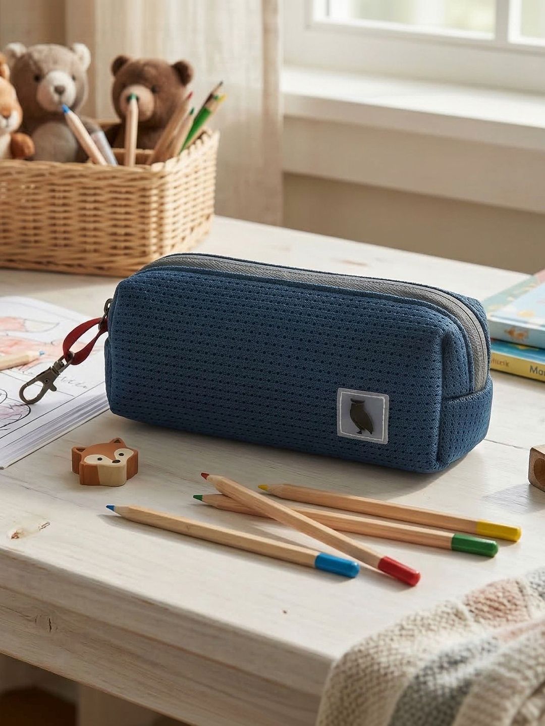 COUNSELOR THE PIKA NAVY BLUE PENCIL POUCH Handheld Bag