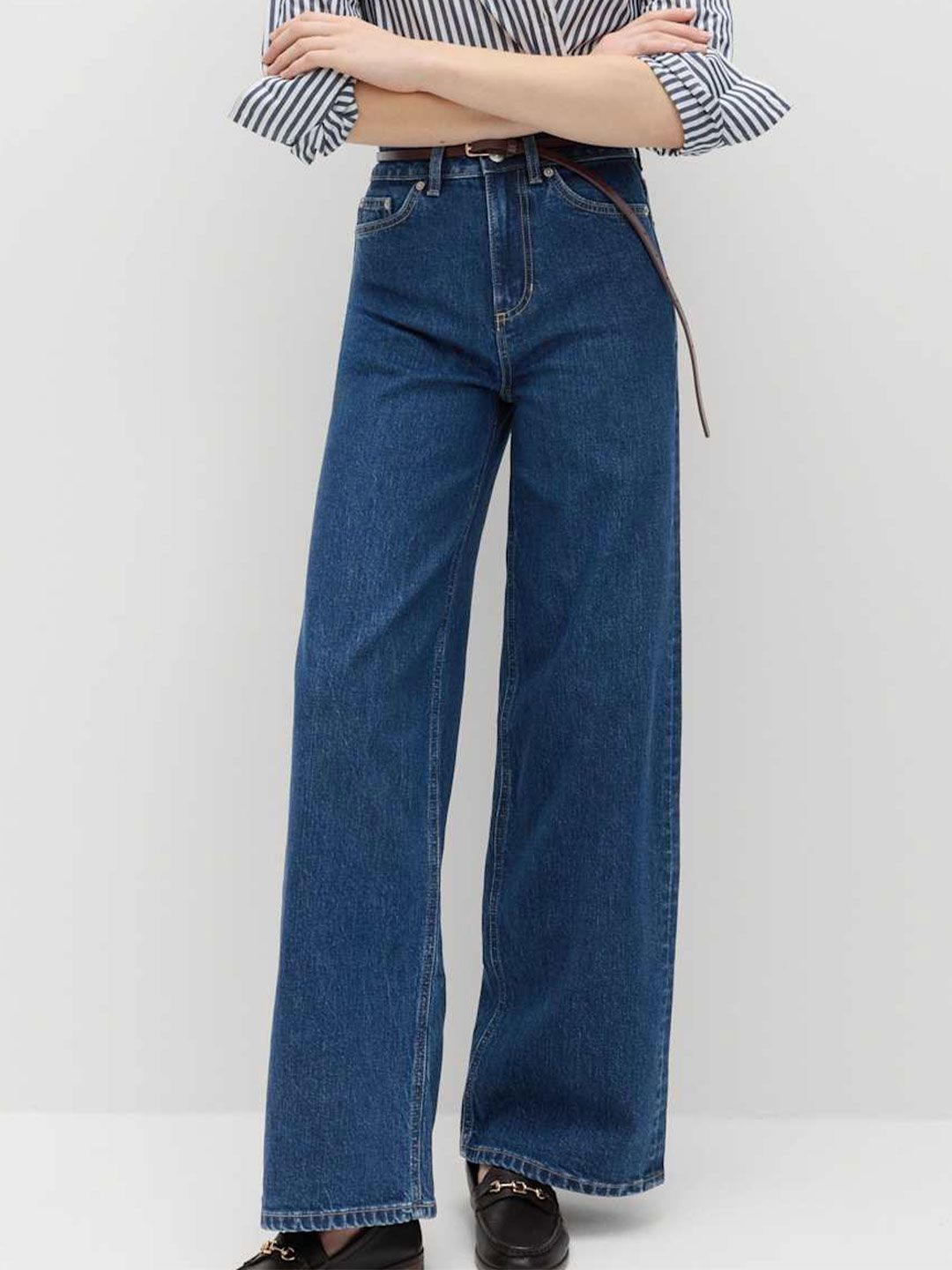 Marks & Spencer Women Wide Leg High-Rise Jeans