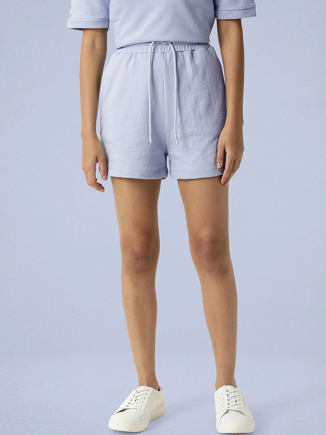 ARTICALE Women Blue Relaxed Fit Plain Shorts