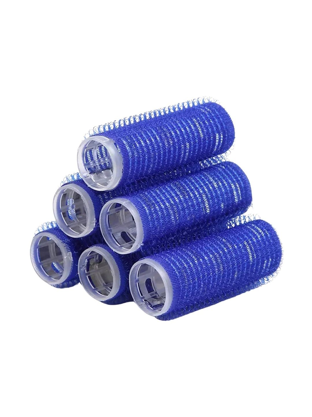 SCARLET LINE Set Of 6 Self Grip Scarlet Line Velcro Hair Rollers