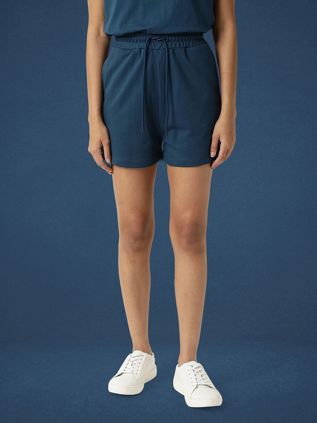 ARTICALE Women Teal Slim Fit Shorts