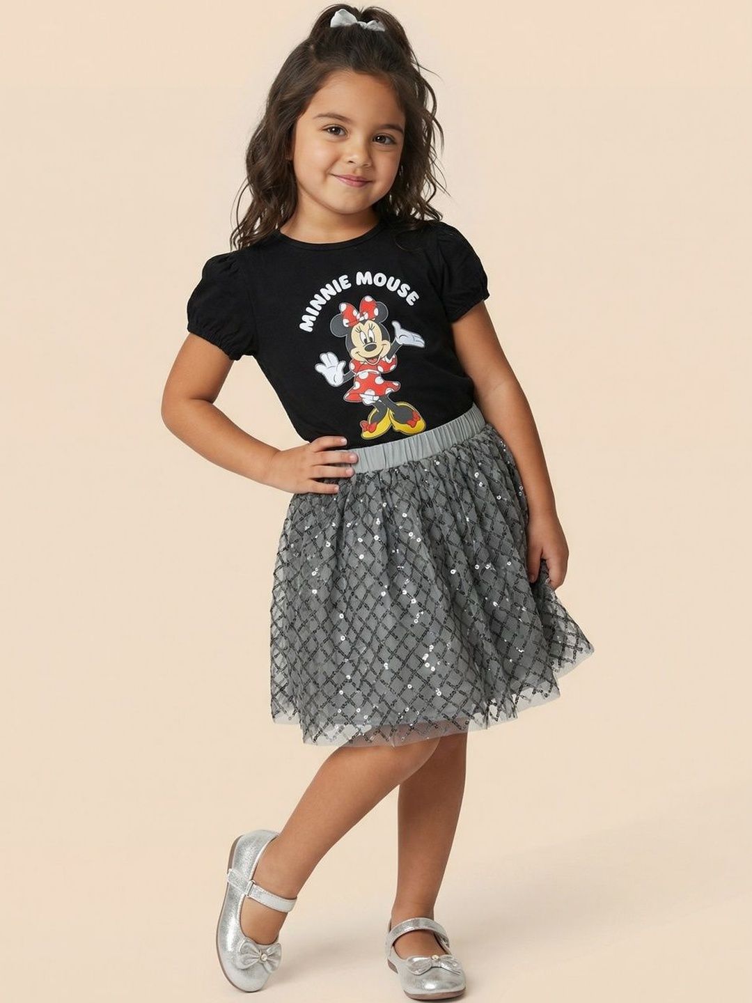 Girls Printed T-shirt with Skirt 6