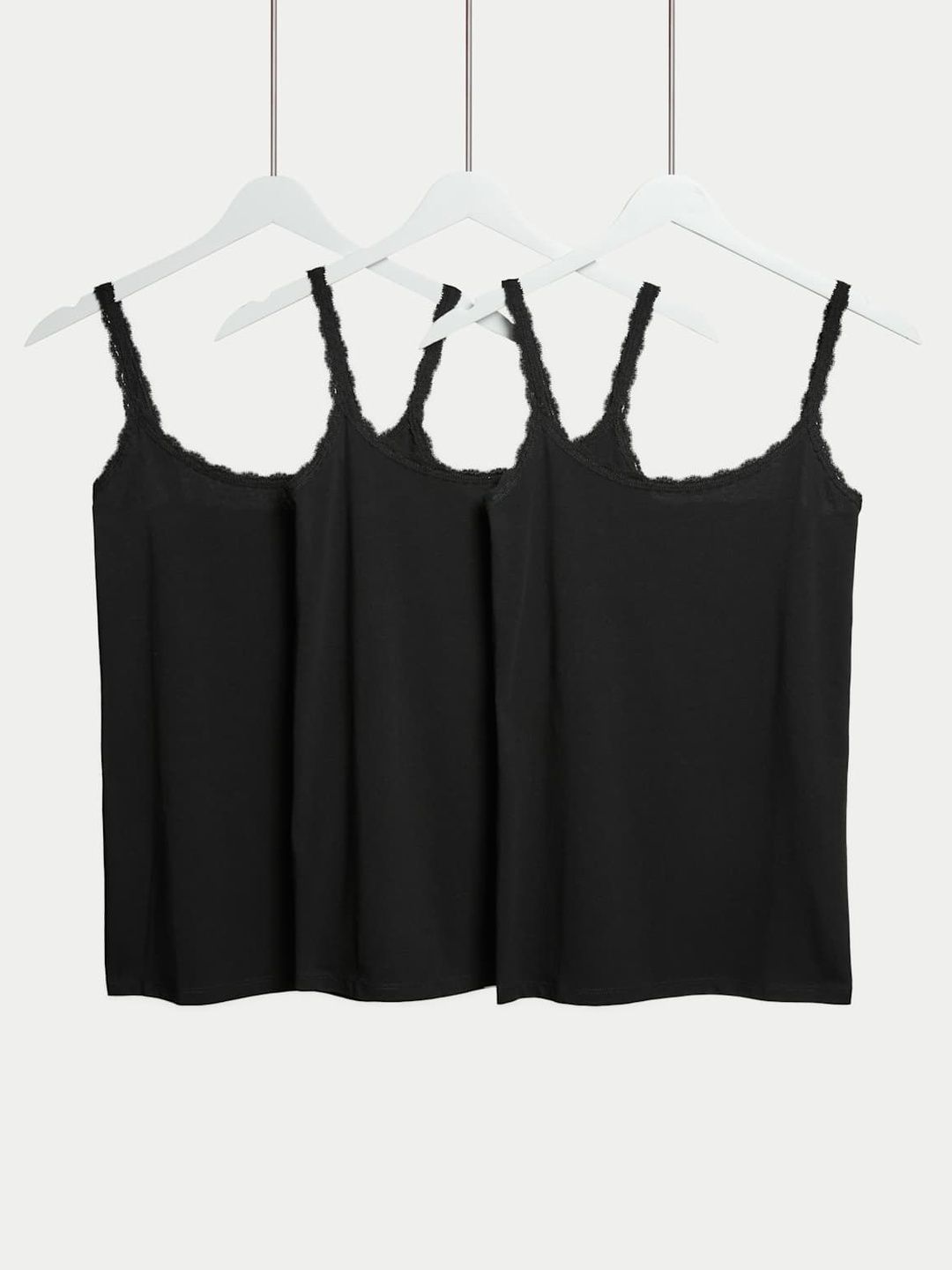 Marks & Spencer Pack of 3 Cotton Blend Innerwear Vests