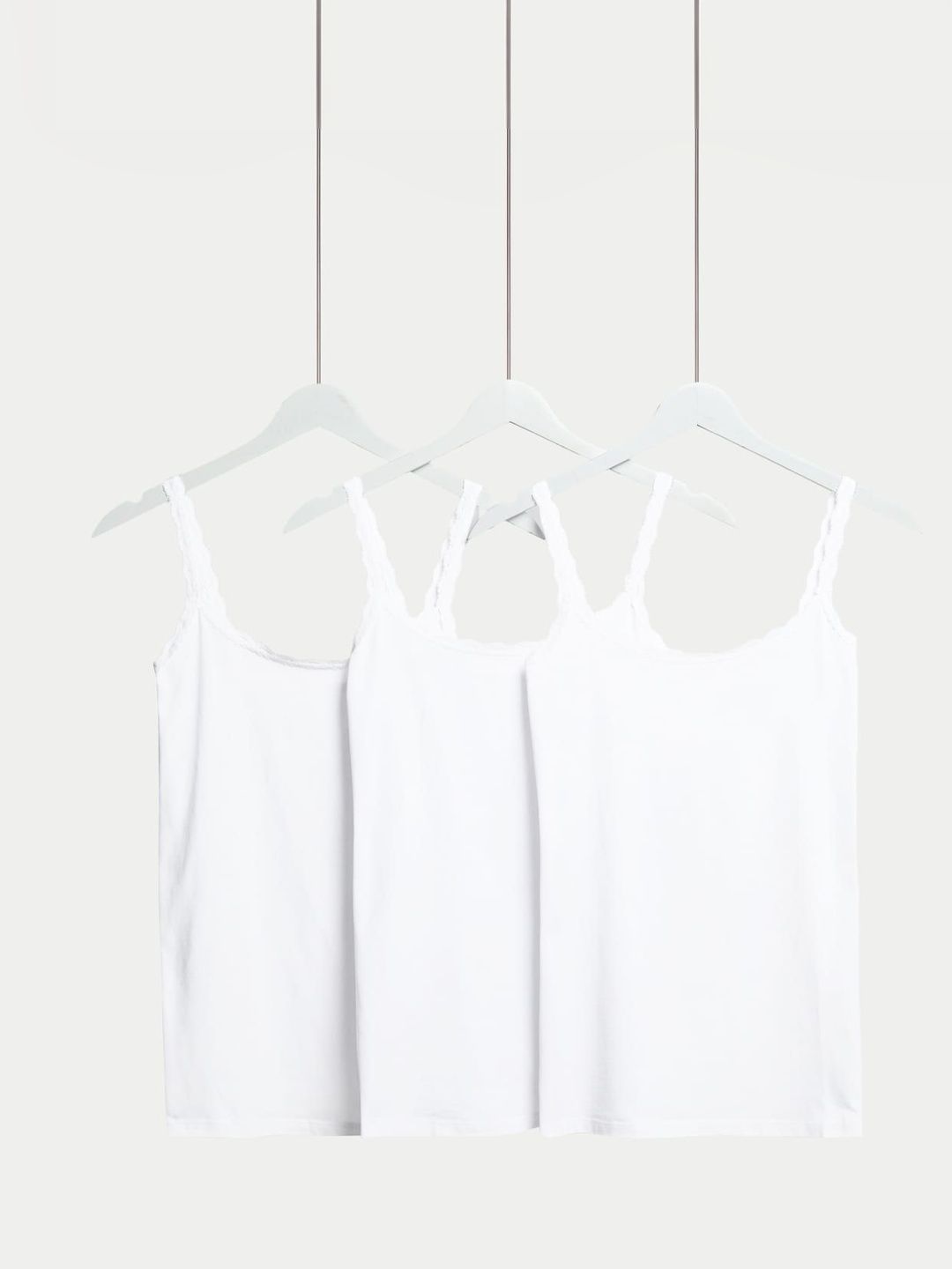 Buy Marks & Spencer Pack Of 3 Cotton Blend Innerwear Vests -  - Apparel for Women