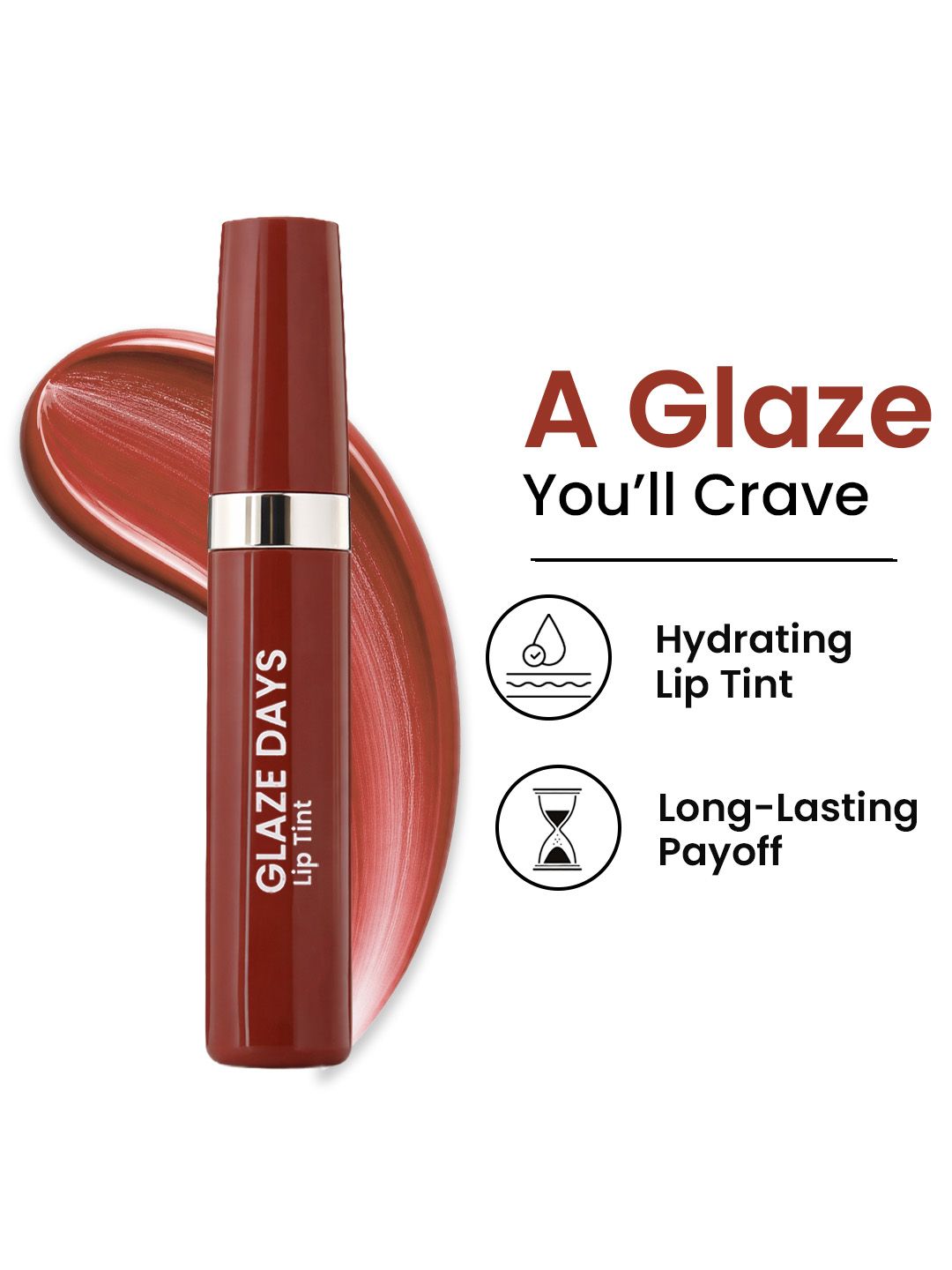 SWISS BEAUTY Glaze Days Juicy Glazed Lip Tint With Vitamin E 4.2g - Caramel Drop