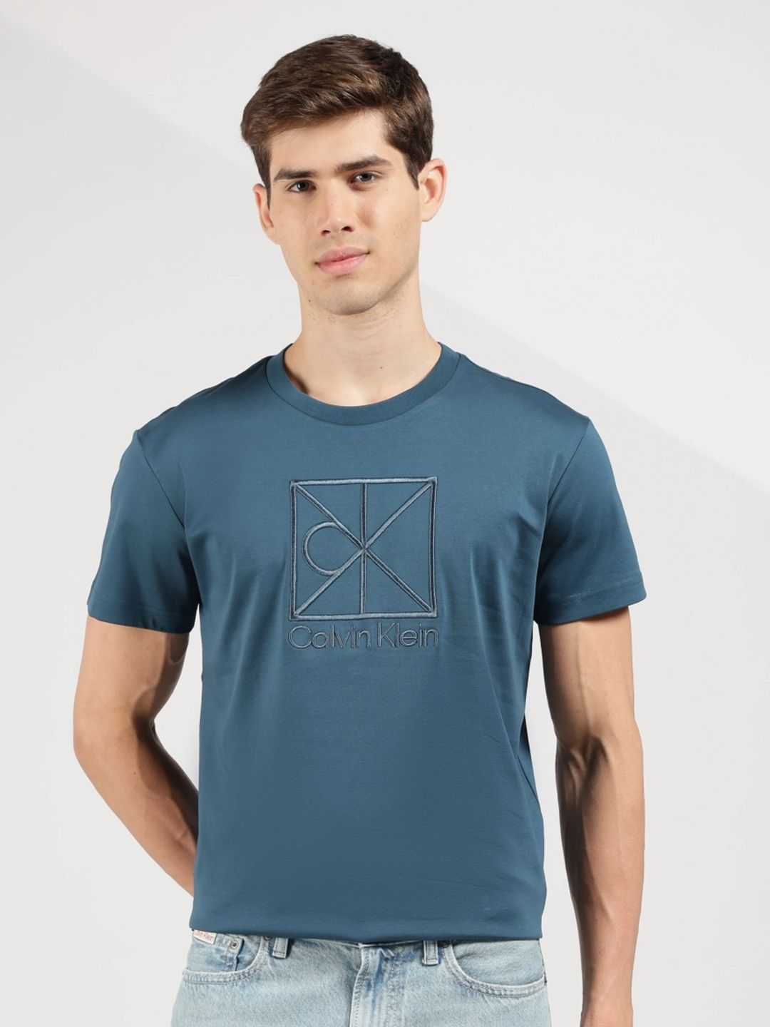 Calvin Klein Jeans Men Brand Logo Printed T-shirt