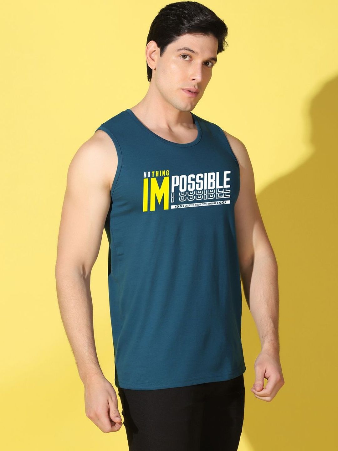 WOOSTRO Printed Assorted Cotton Gym Vest