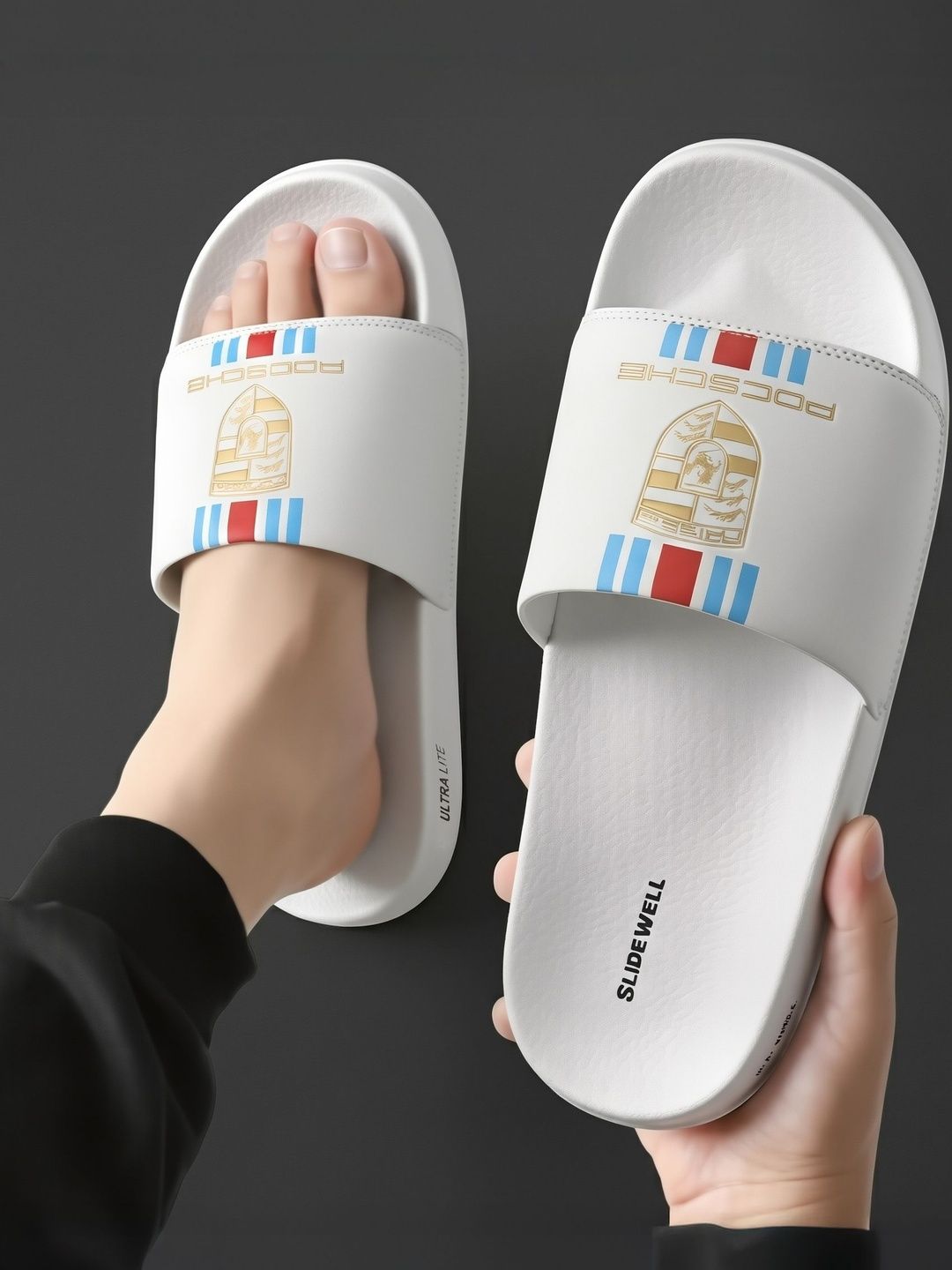 Slidewell Men Printed Flip Flops