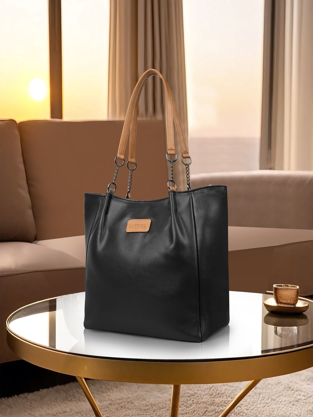 EARTHEA Detachable Sling Strap Tote Bag