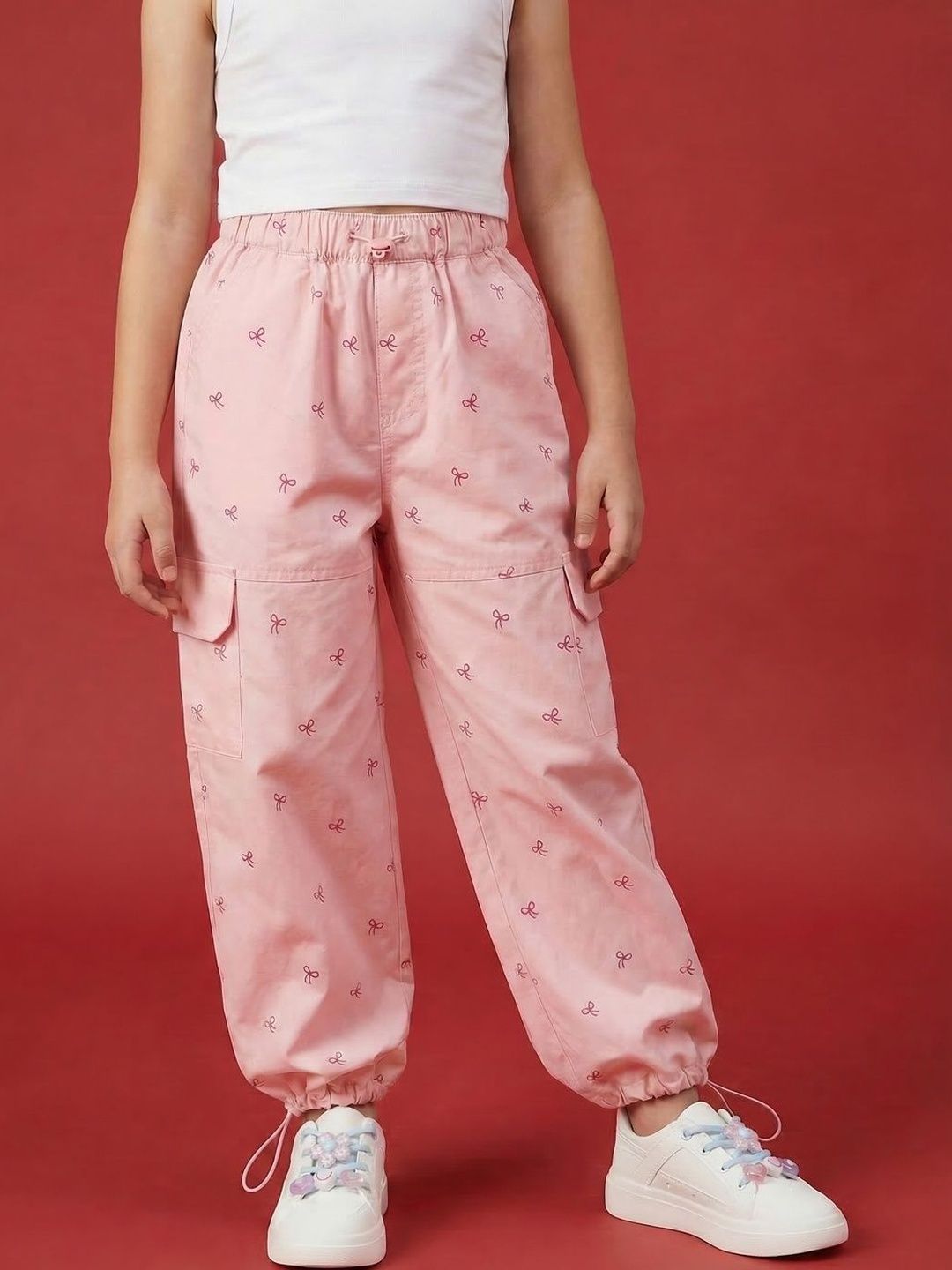 Girls Printed Baggy Trousers 6