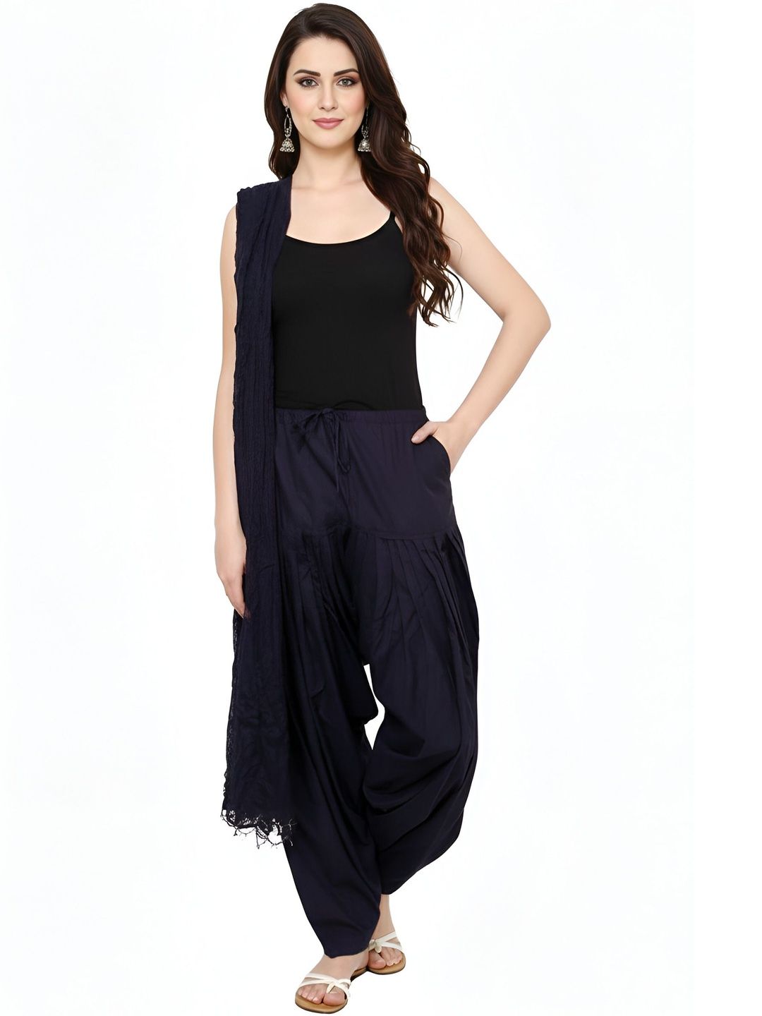 SWASTIK FAB STYLE Cotton Patiala With Dupatta