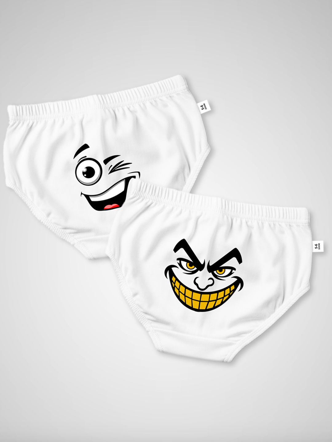 DOODLEBERRY Boys Pack of 2 Printed Anti Microbial Cotton Core