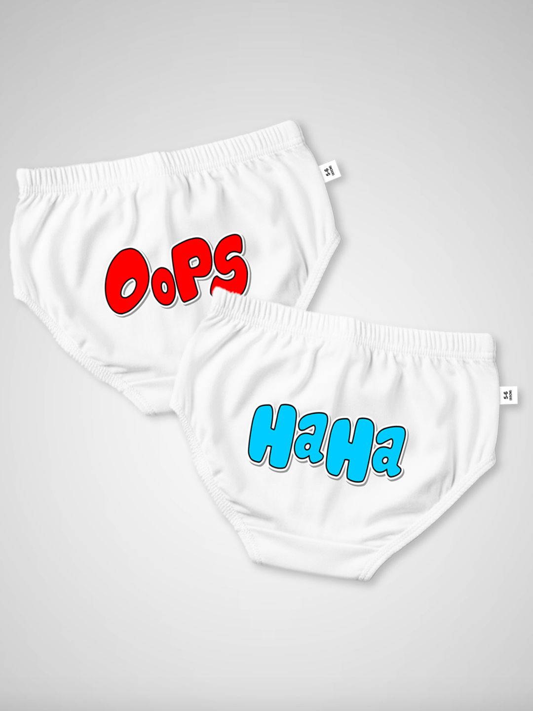 DOODLEBERRY Boys Pack of 2 Printed Anti Microbial Cotton Basic Briefs