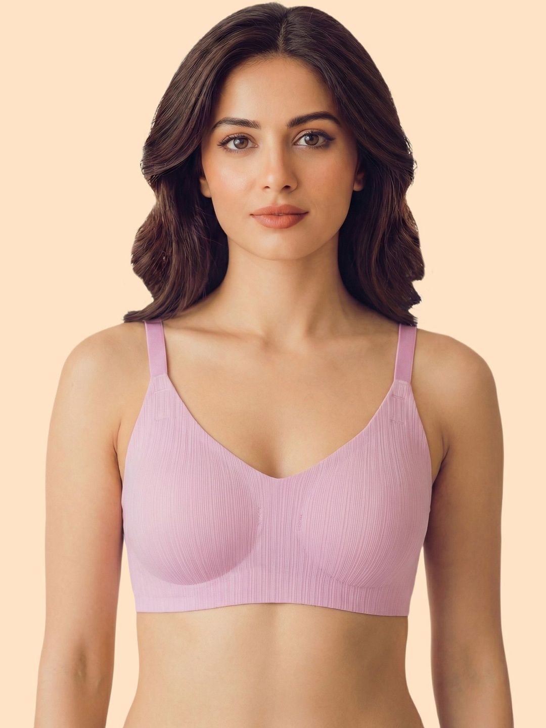 Buy Tweens Textured Polyamide Lightly Padded Non Wired Bonded Bra -  - Apparel for Women