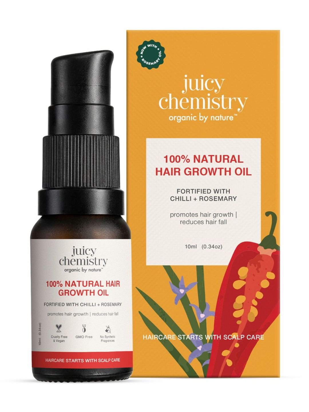 Juicy Chemistry Natural Hair Growth Oil - 10 ml