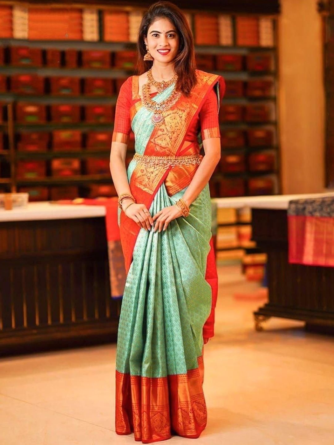 HERE&NOW Banarasi Silk Blend Sarees