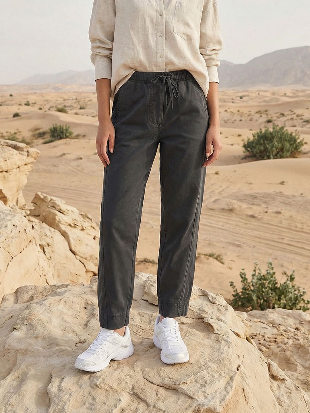 Roadster Women Jogger Fit Cotton Trousers