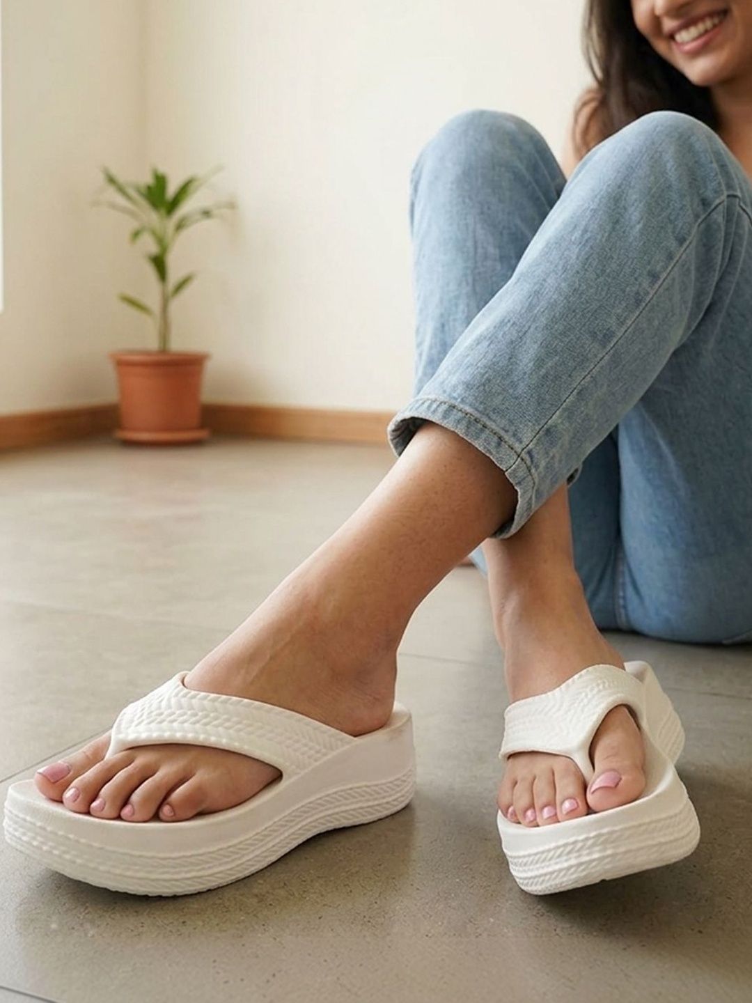 ELLE Women Comfort Thong Flip-Flops