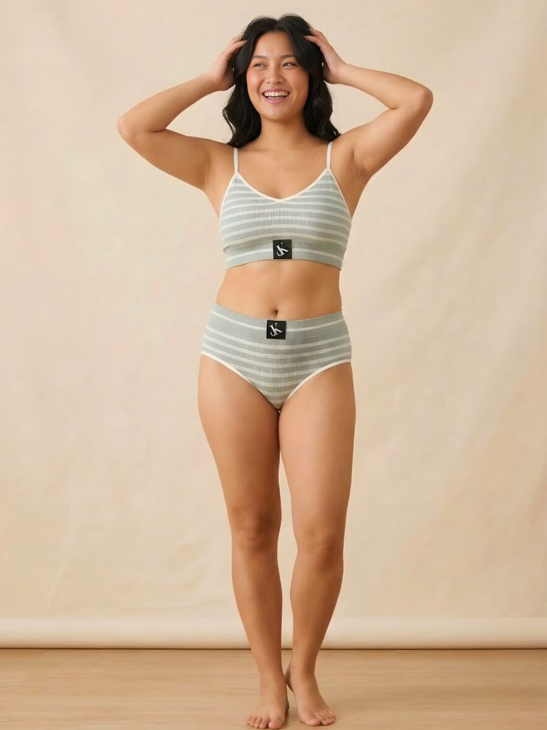 Lugo Cotton Non-Wired Lightly Padded Lingerie Set