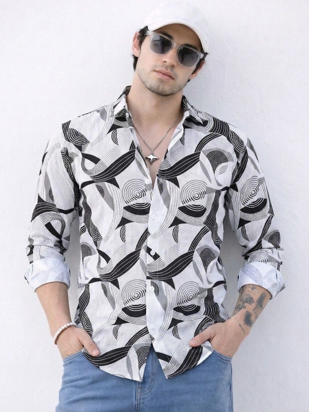 Moda Rapido Slim Fit Printed Shirts