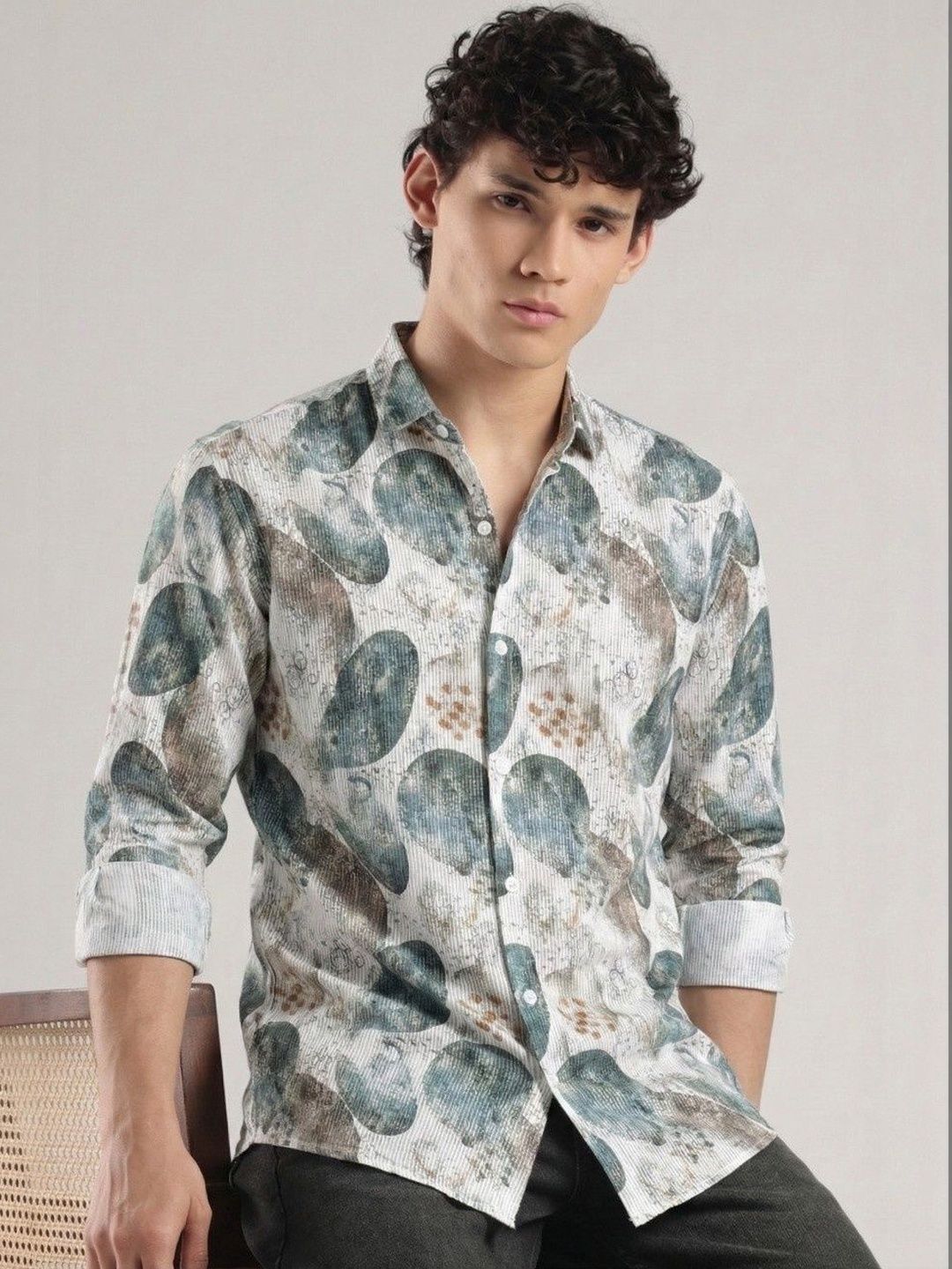 Moda Rapido Slim Fit Printed Shirts