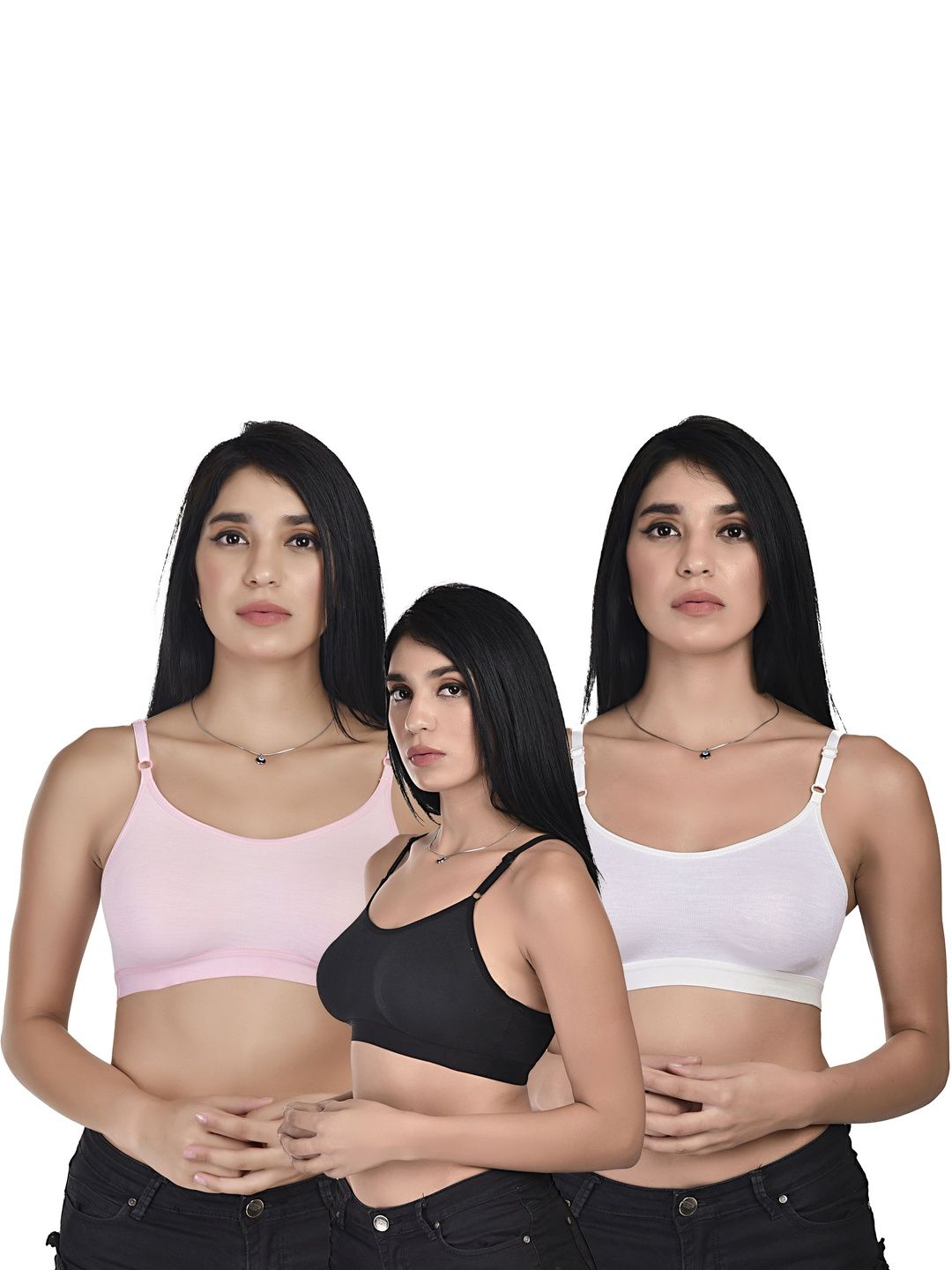 Kinza soft. Pack Of 3 Full Coverage Cotton Bra