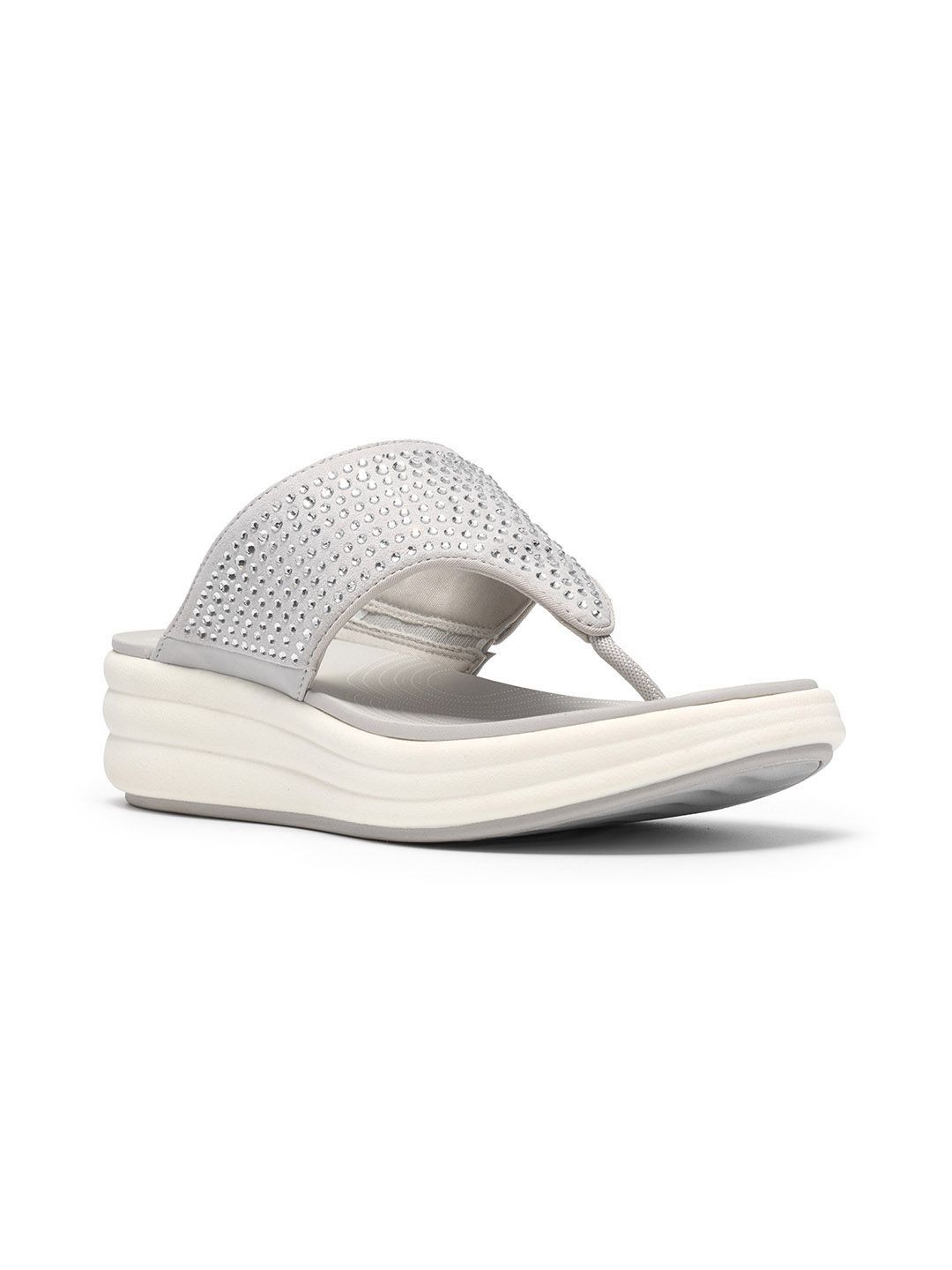 Clarks Textured Wedge Sandals