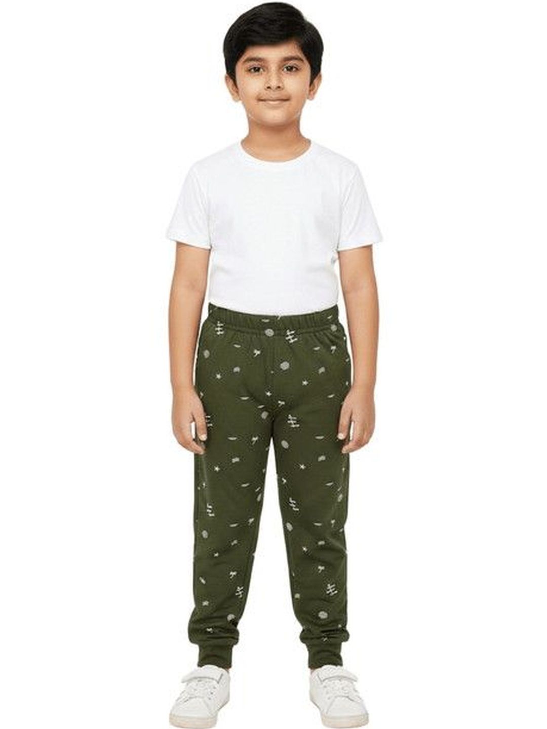 Pack of 5 Regular Fit Typography Joggers 2