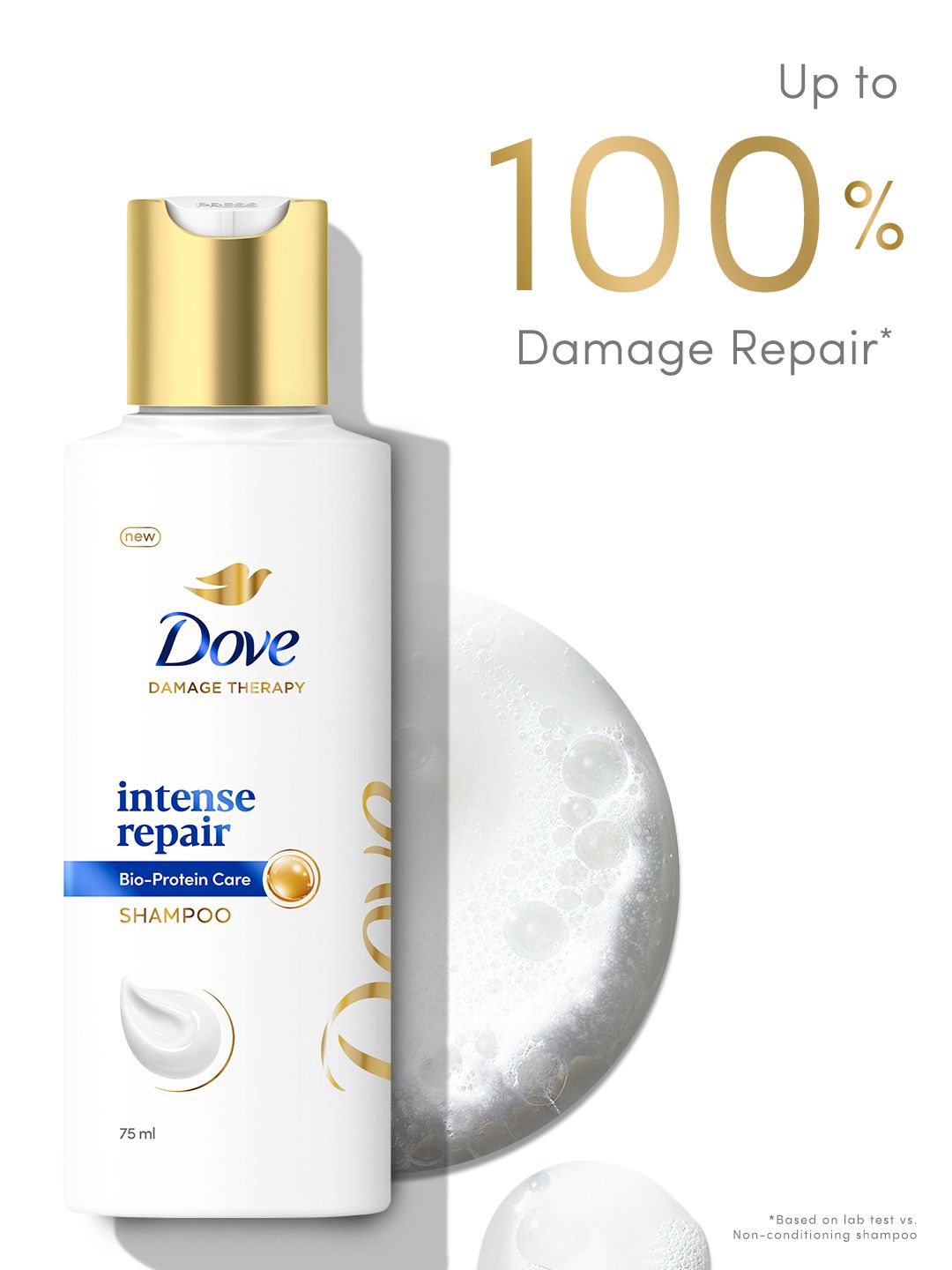 Dove Hair Therapy Intense Repair Shampoo - 75 ml