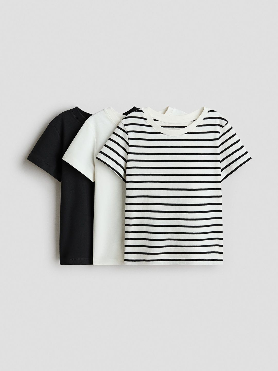H&M 3-Pack Cotton T-Shirts