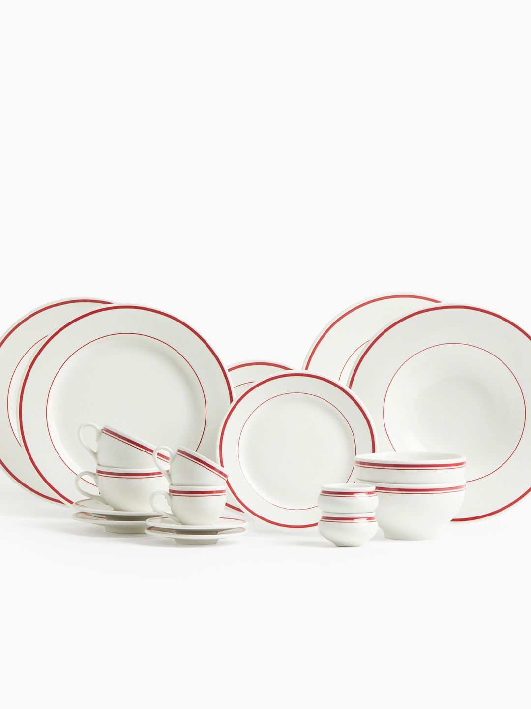H&M 2-Pack Porcelain Mid Plates