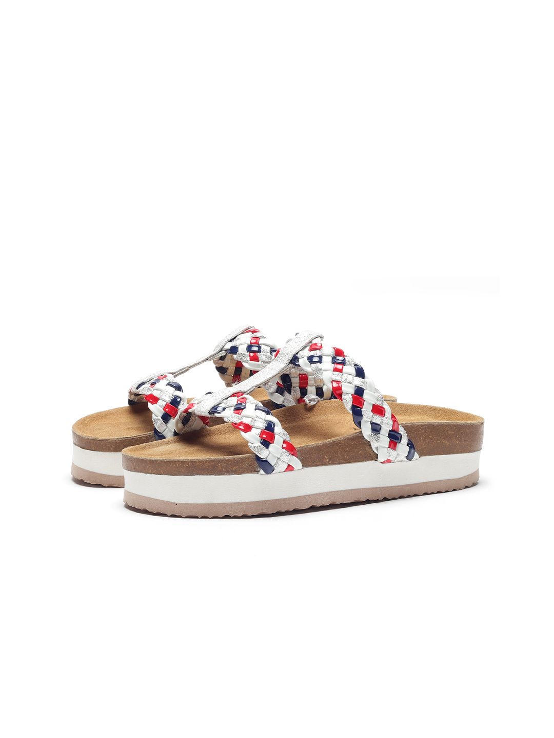 HF JOURNEY Aishwarya Women Textured Open Toe Flats