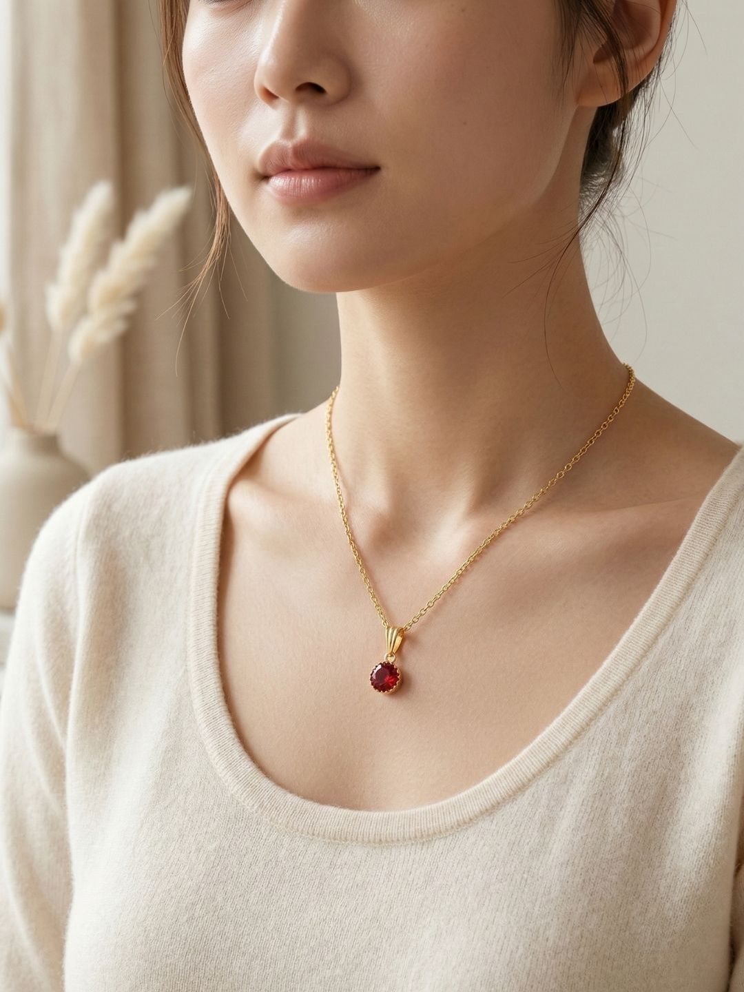DressBerry Brass Gold-Plated Antique Necklace