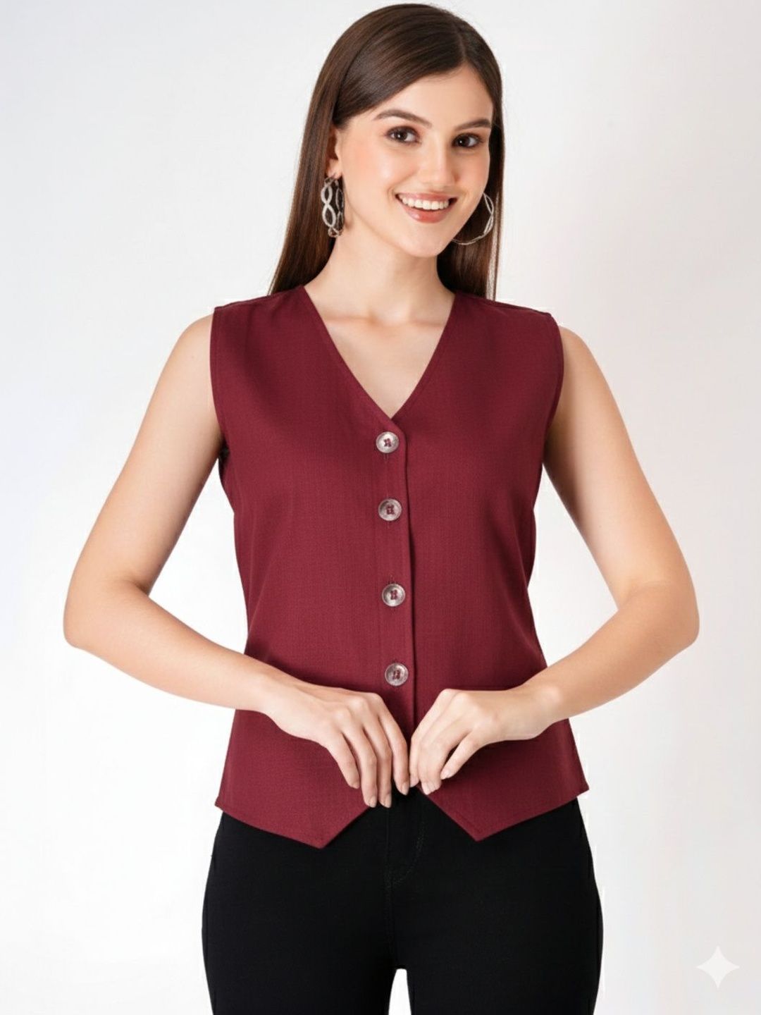 SHAPES AND WEAVES Cotton Top