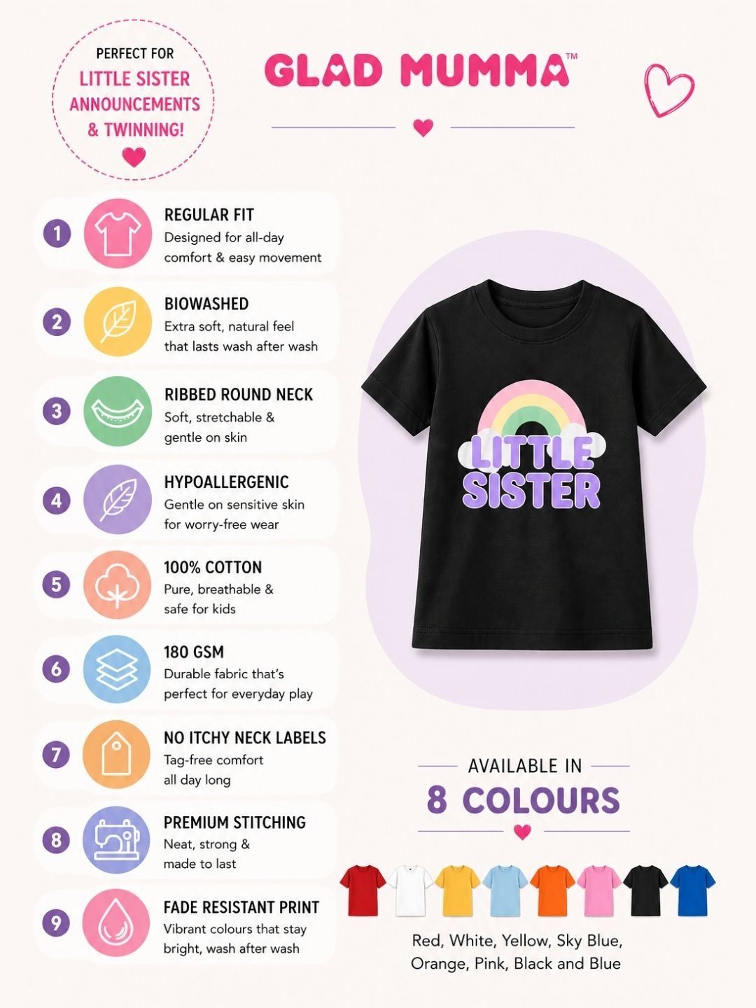 Girls Printed T-shirt 7