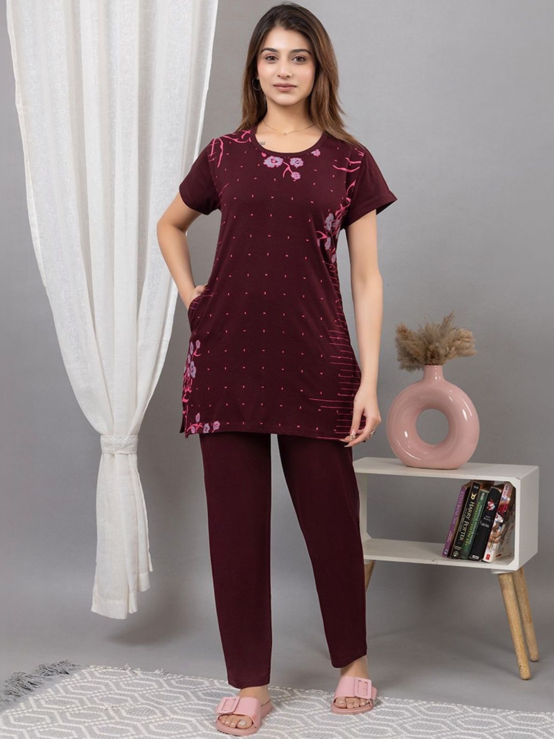 TWENTY ME Women Printed Night suit