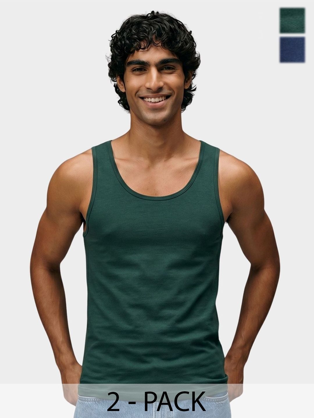 bummer Pack of 2 Assorted Cotton Tank