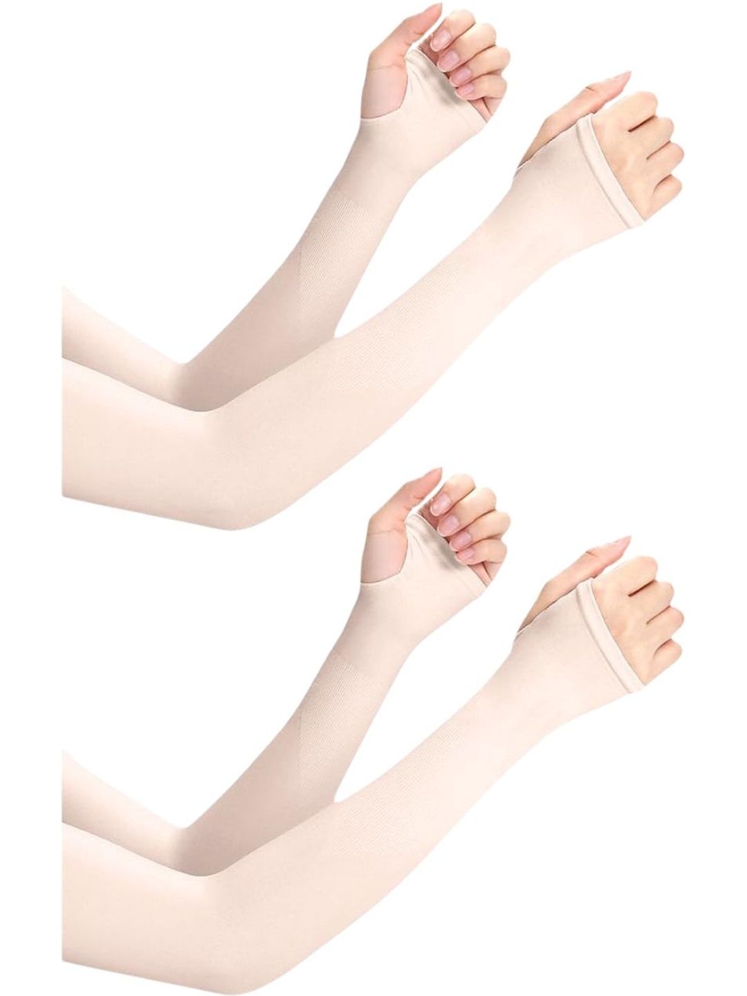 Xjarvis Unisex UV Sun Protection Hand Sleeves With Thumb Hole Arm Sleeves