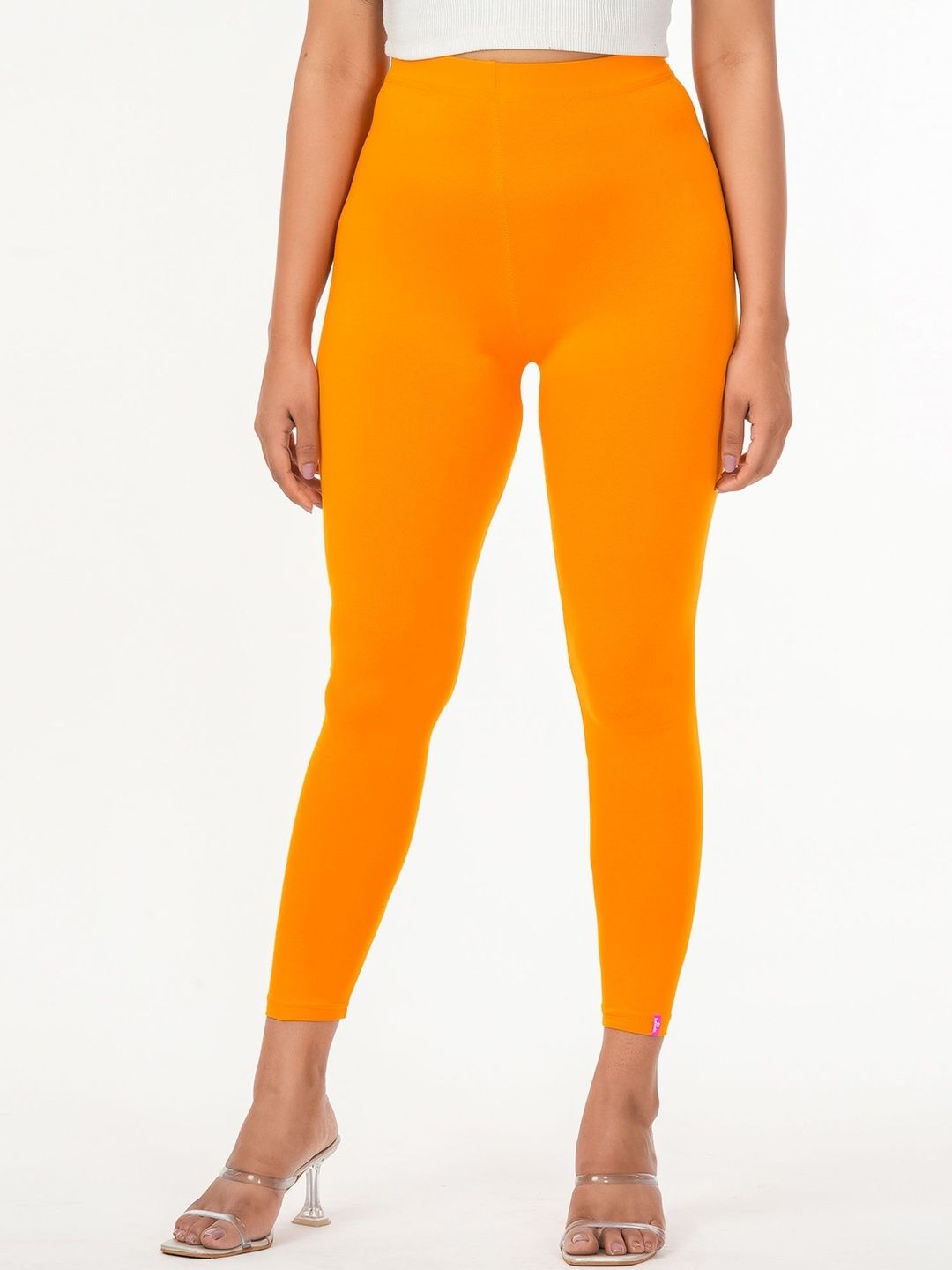Loveit Women Cotton Blend Solid Ankle Length Leggings