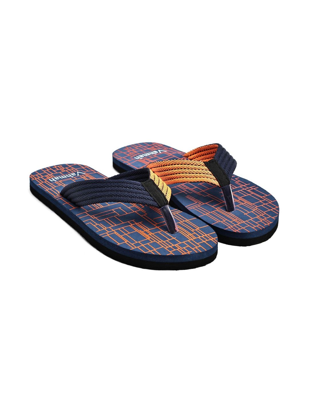 glitchez Men Printed Thong Flip-Flops
