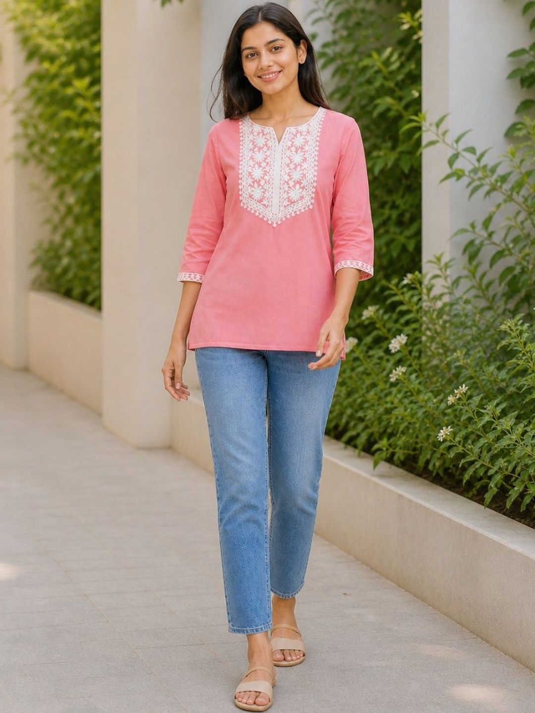 LUSIVA Embroidered Tunic