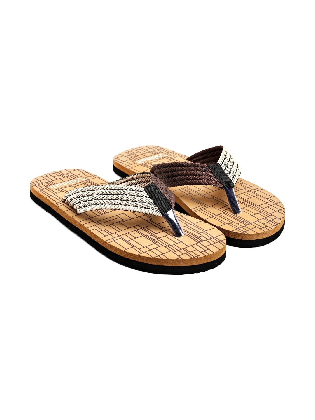 glitchez Men Printed Thong Flip-Flops