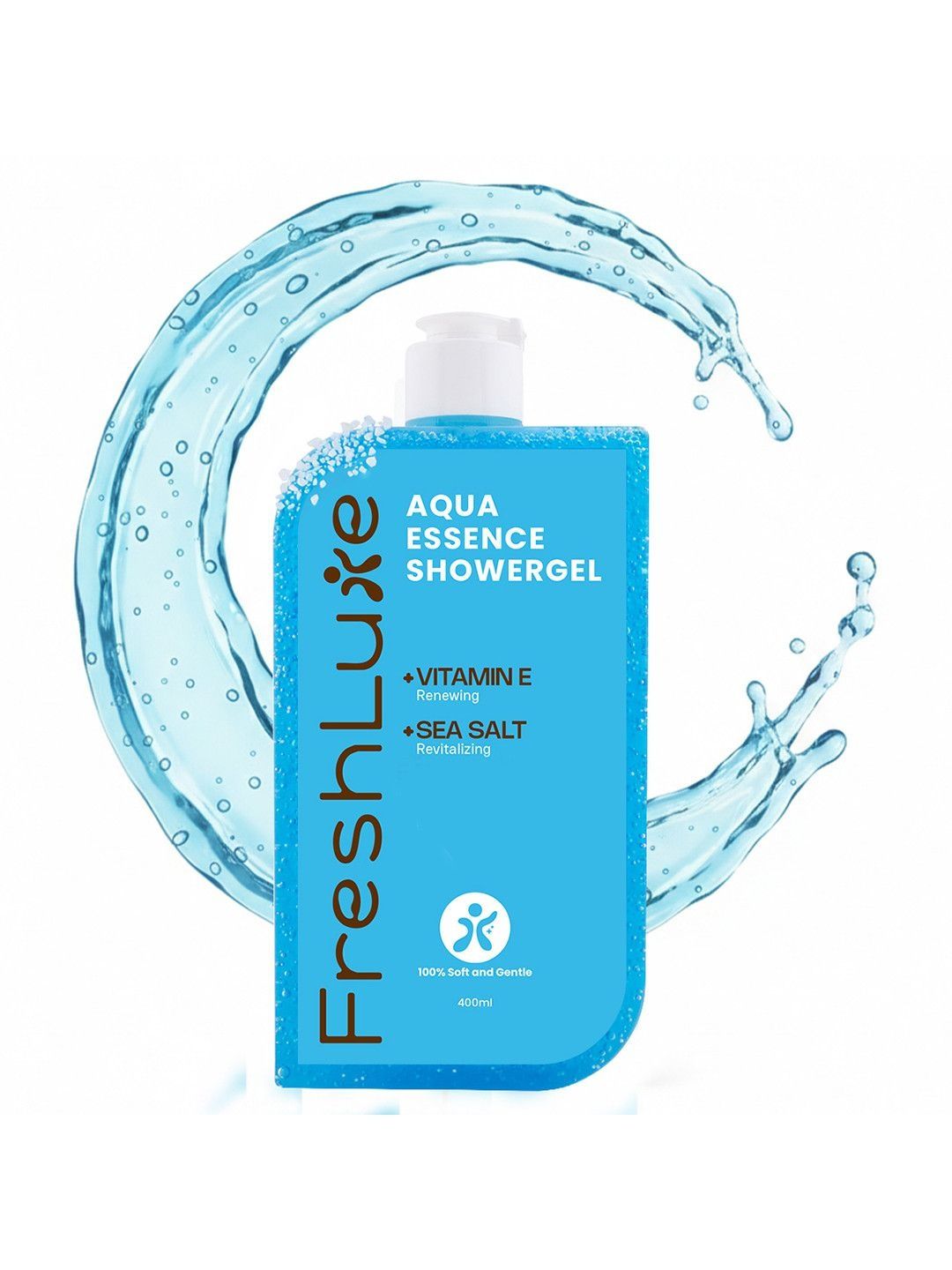 Buy Freshluxe Aqua Essence Shower Gel With Sea Salt For Detan & Ocean Scent 400 Ml -  - Personal Care for Unisex