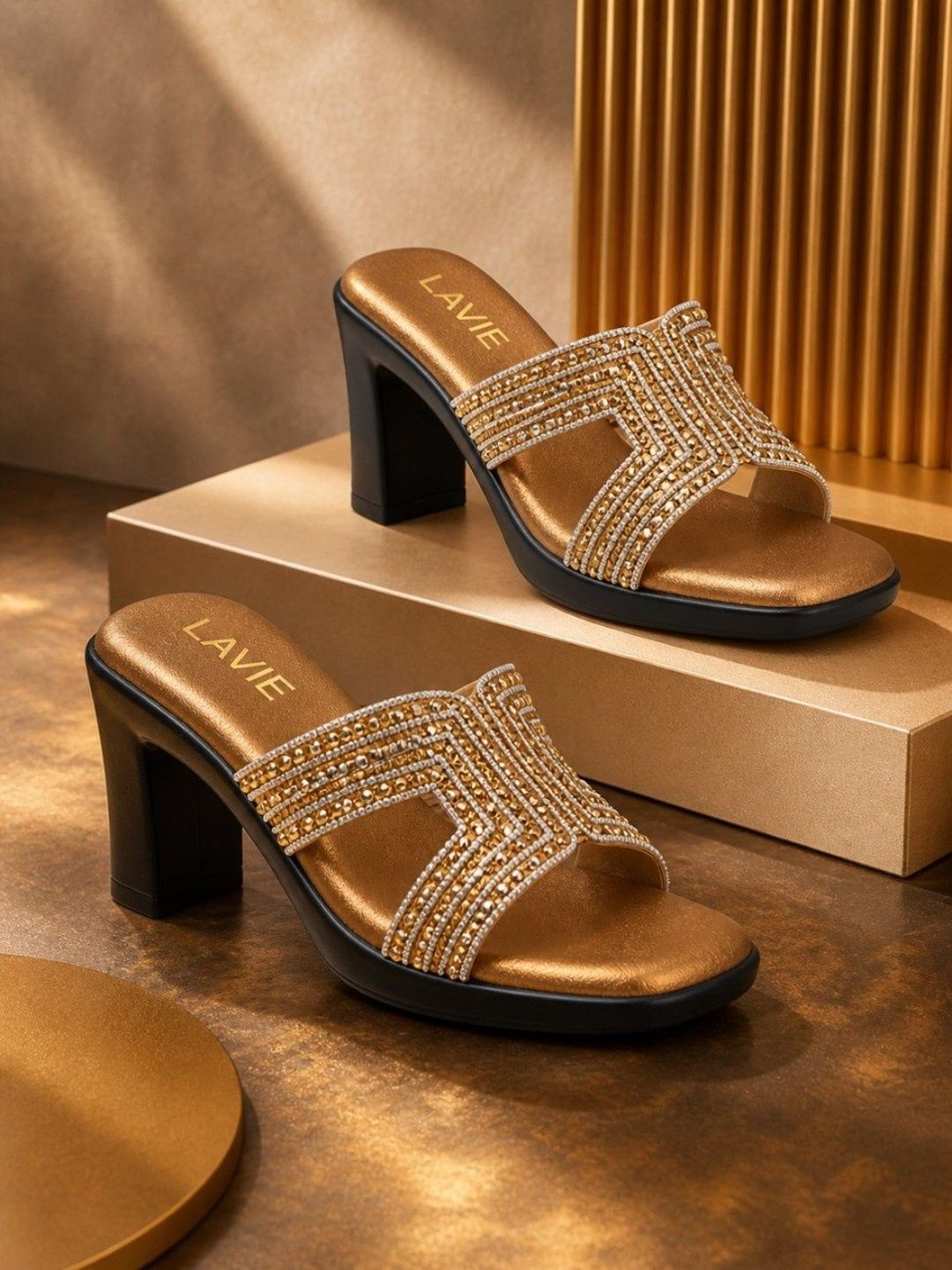 Lavie Embellished Party Block Mules