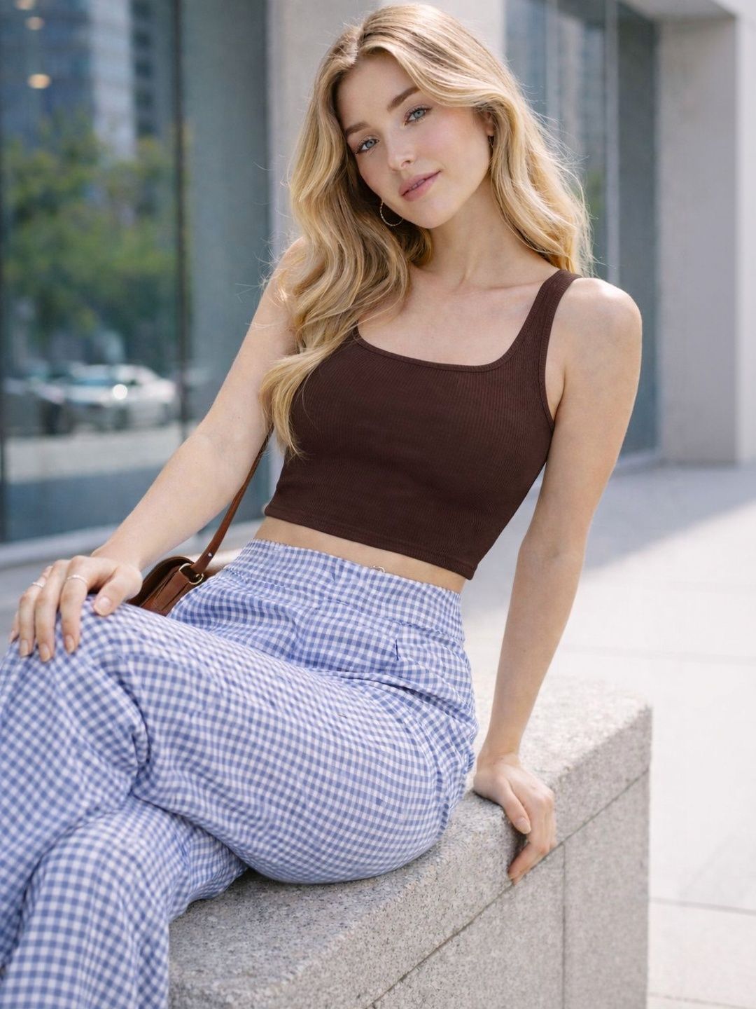LADYGLOW Cotton Crop Top