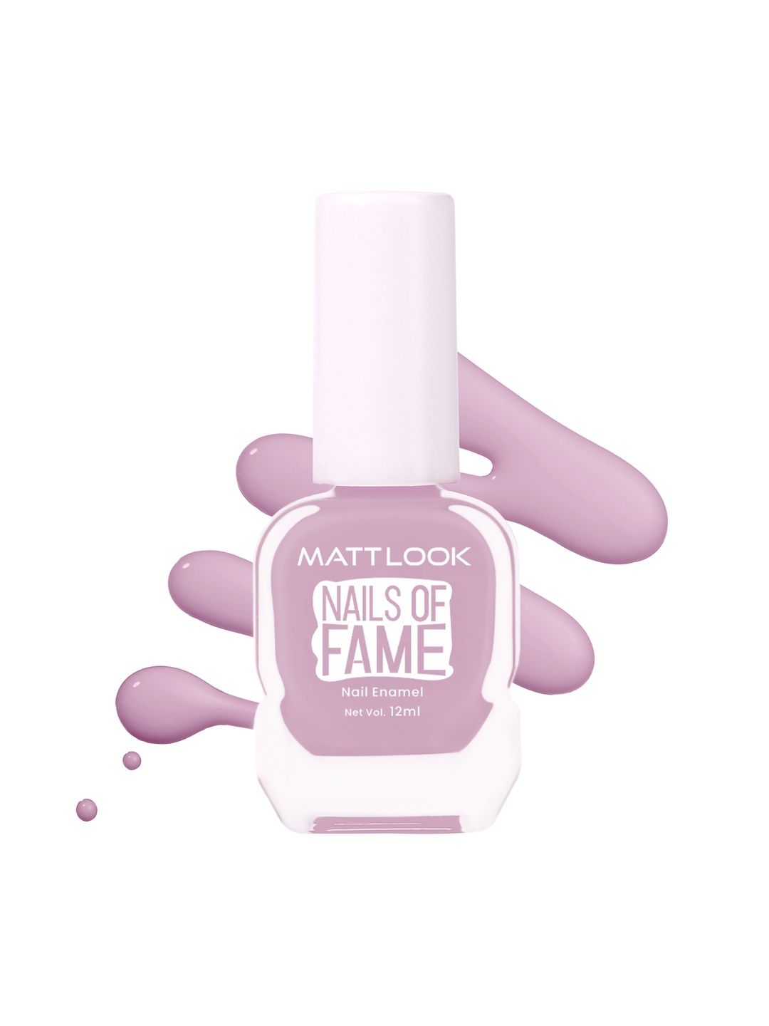 MATTLOOK Nails Of Fame Long Lasting Nail Polish- 12 ml - Silky Mauve 04